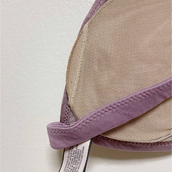 Victoria's Secret Purple Floral Front Closure Padded Bra - Picture 4 of 5